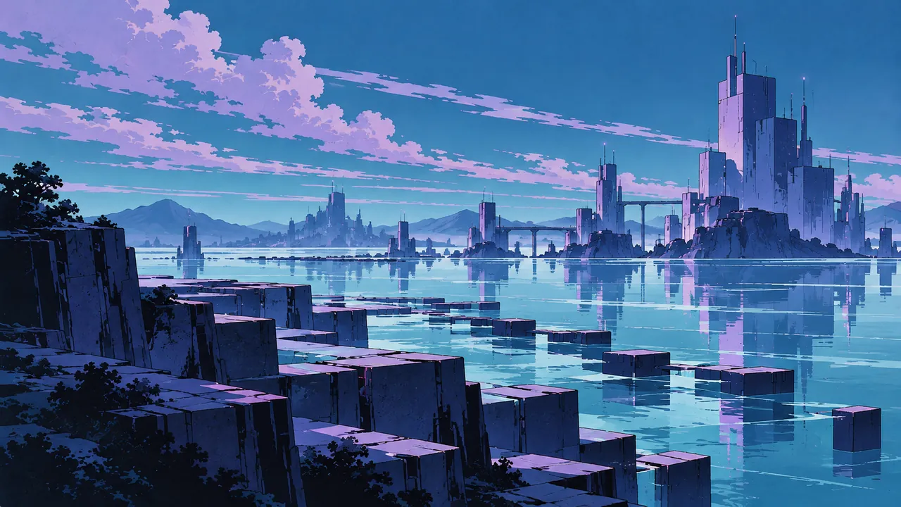 A modular geometric coastline shifting by hidden rules